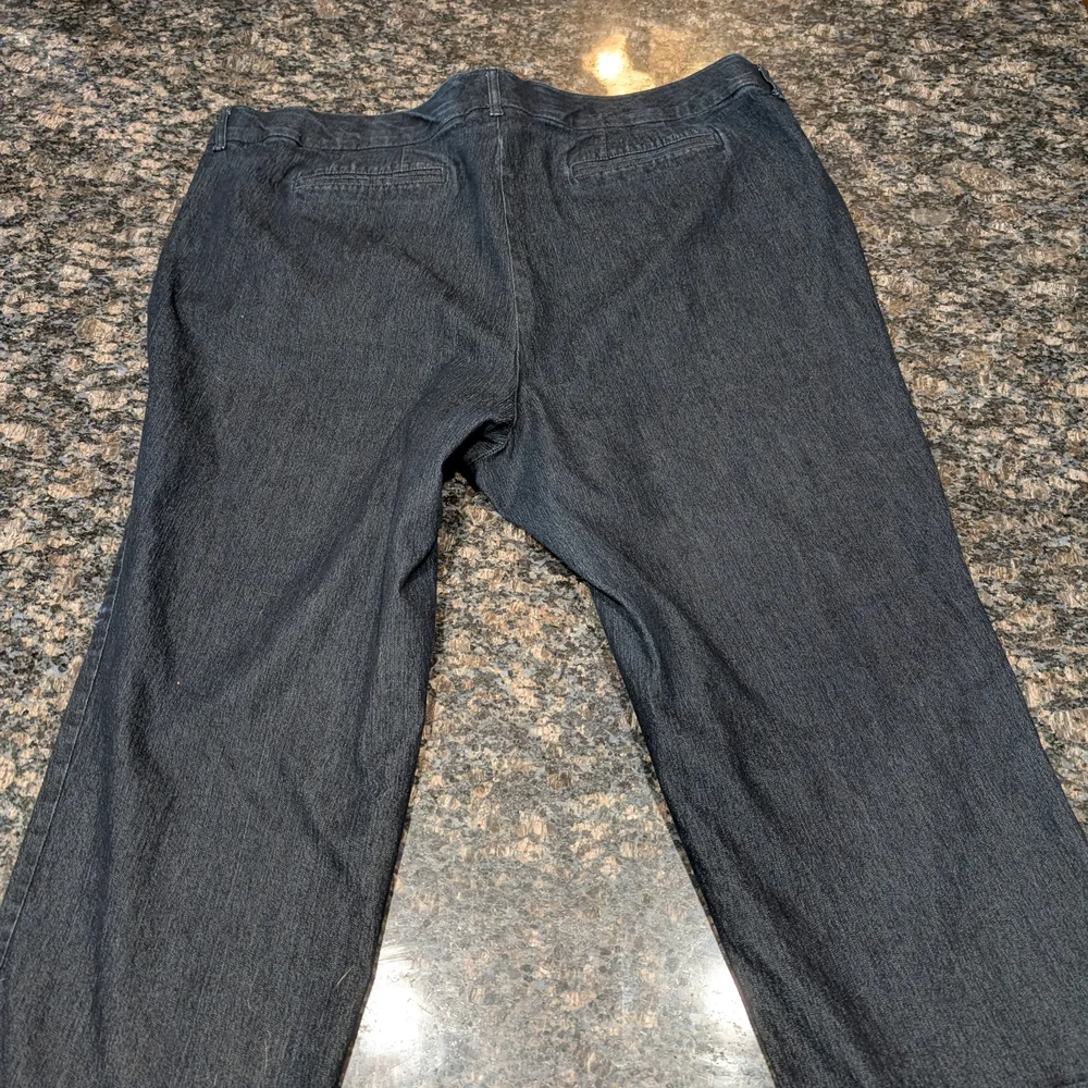 Women's Dark Denim Slacks - Picture 4 of 6